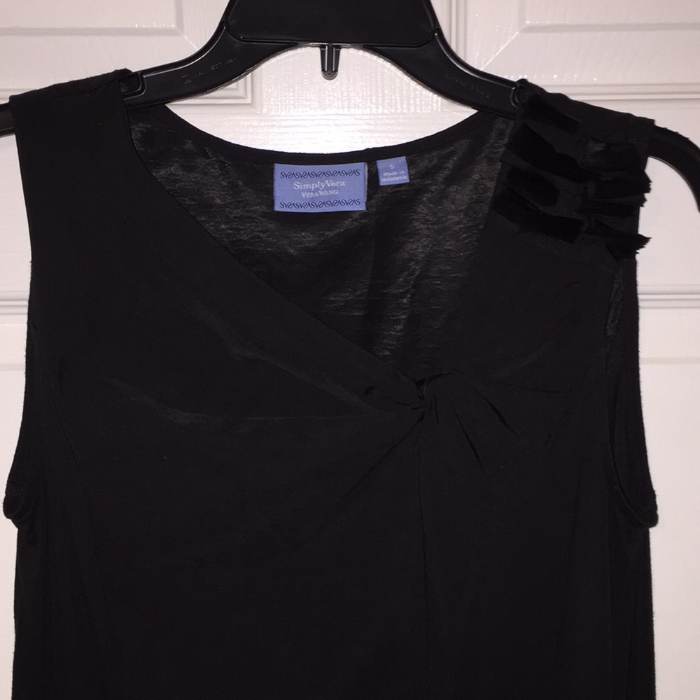 SIMPLY VERA by Vera Wang Black Cocktail Dress Sz S